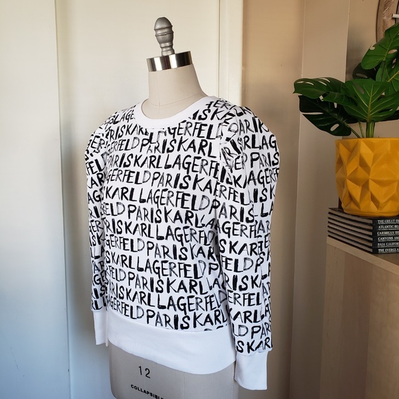 Karl Lagerfeld Logo Sweater Size Large NEW! - Picture 3 of 14